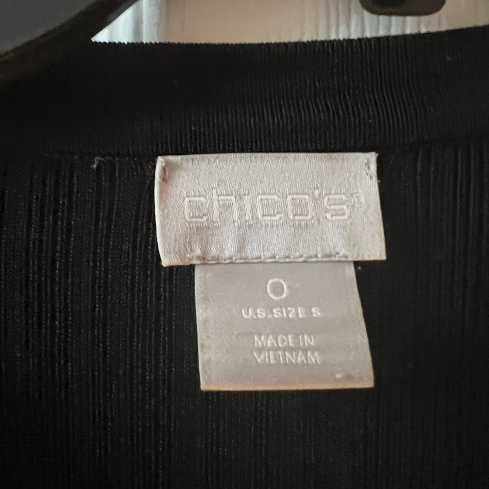 Chico's Elegant Black Knit Cardigan